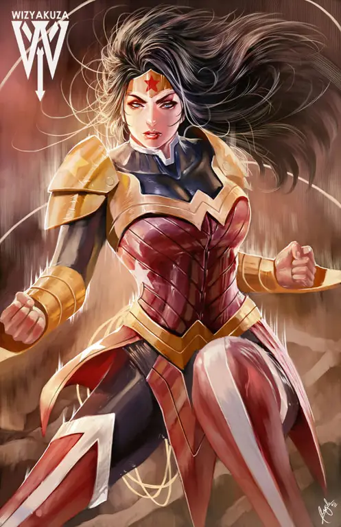 Ilustrasi fanart Wonder Woman