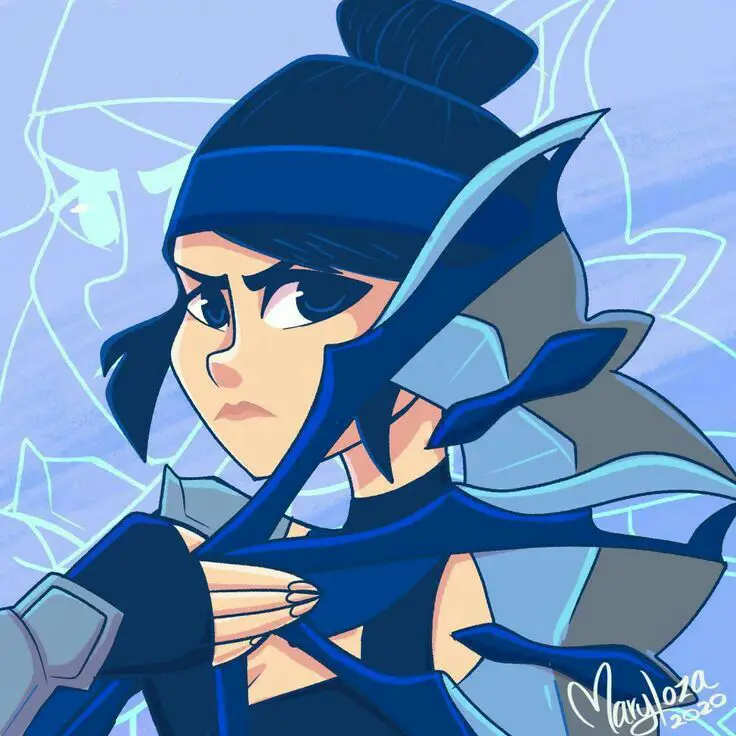 Gambar artwork Kitana dari Mortal Kombat