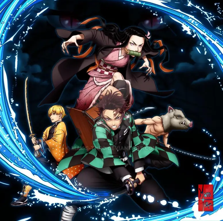 Gambar seni resmi Kimetsu no Yaiba