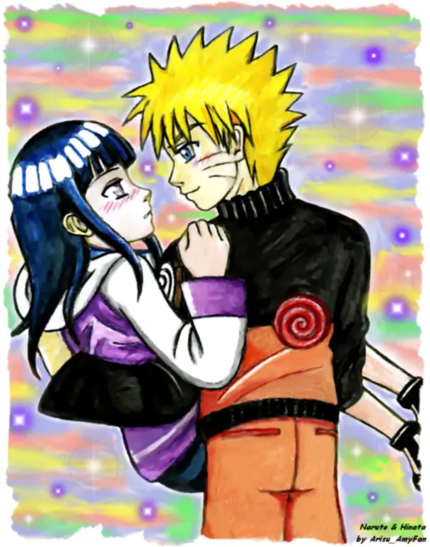 Gambar seni romantis Naruhina