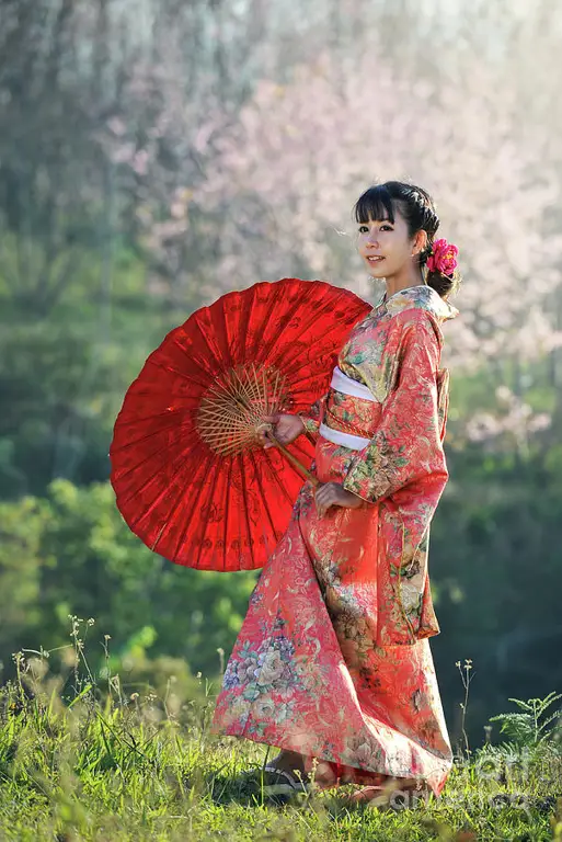 Seni tradisional Jepang yang menampilkan wanita