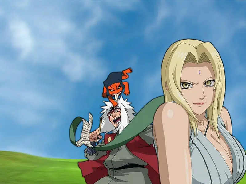 Gambar Tsunade dengan gaya sensual