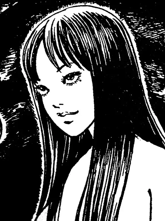 Seseorang membaca manga Junji Ito