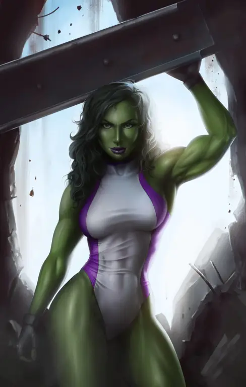 Gambar kartun She-Hulk