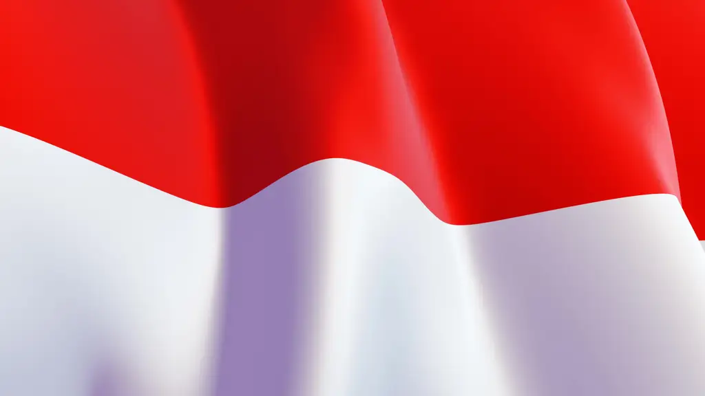 Gambar bendera Indonesia berkibar