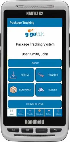 Sistem pelacakan paket di komputer