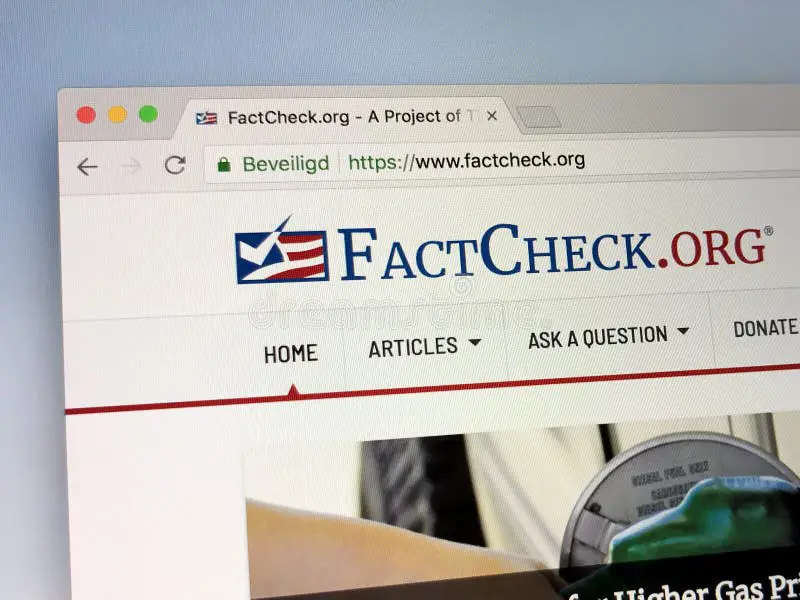 Contoh situs web cek fakta