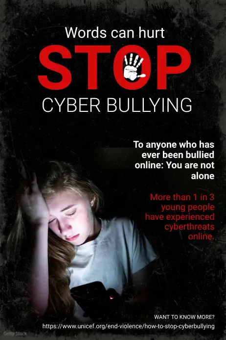 Ilustrasi kampanye kesadaran anti-cyberbullying