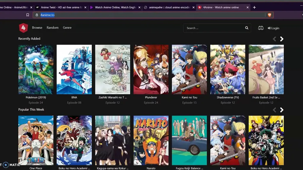 Platform streaming anime