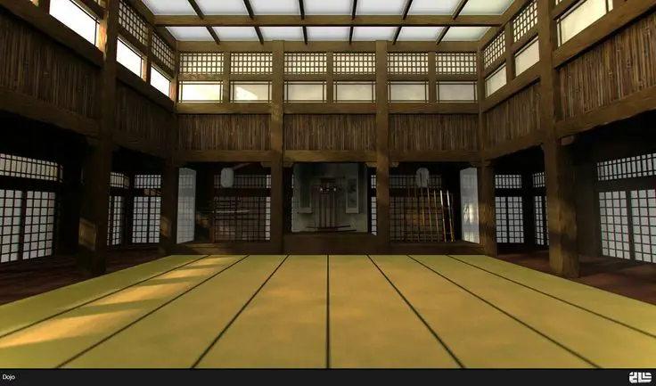 Interior dojo Judo