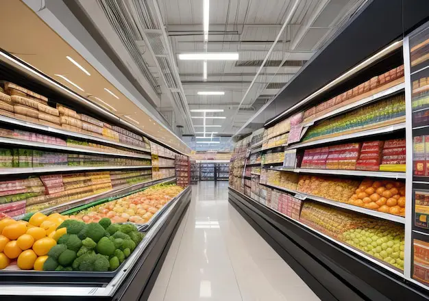 Interior Supermarket Super Indo di Magelang