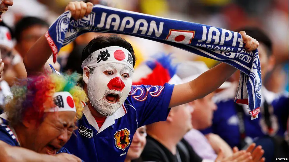 Stadion sepak bola di Jepang yang ramai penonton