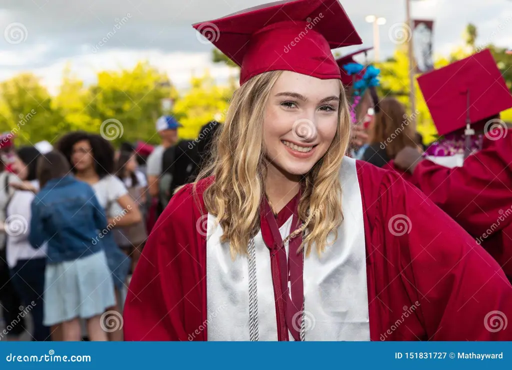 Foto wisuda siswa SMA yang bahagia