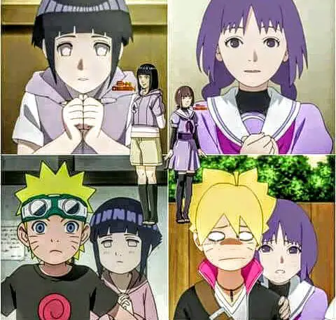 Sumire Seto dan Boruto Uzumaki dalam sebuah adegan