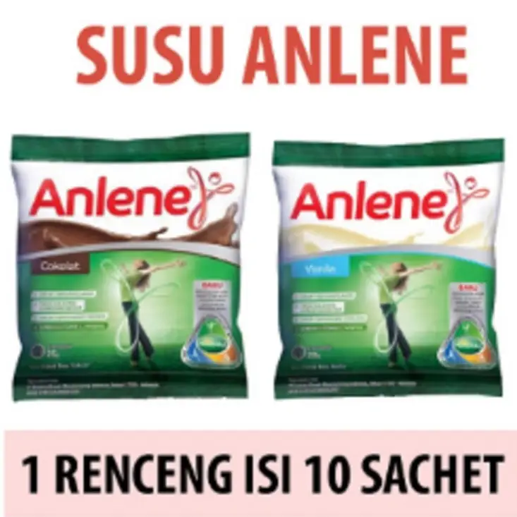 Berbagai kemasan susu Anlene untuk lansia