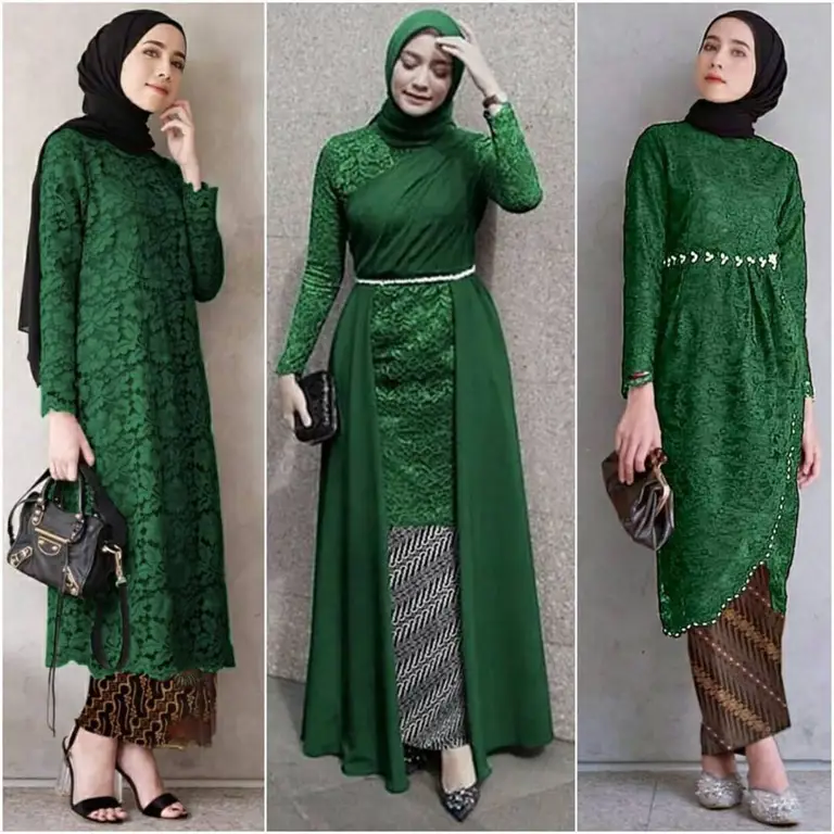 Model rok kebaya modern hijab untuk acara pernikahan