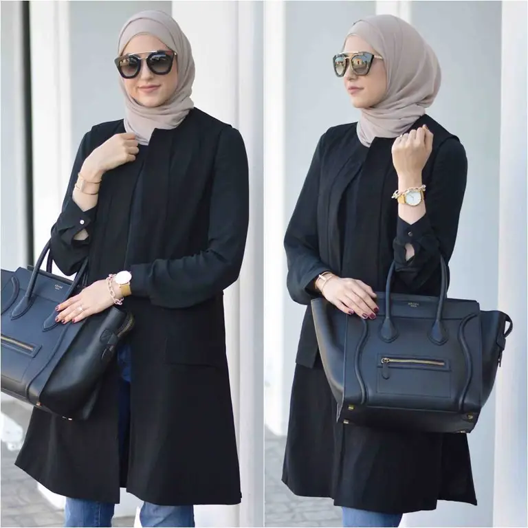 Contoh padu padan pakaian casual wanita hijab yang modern