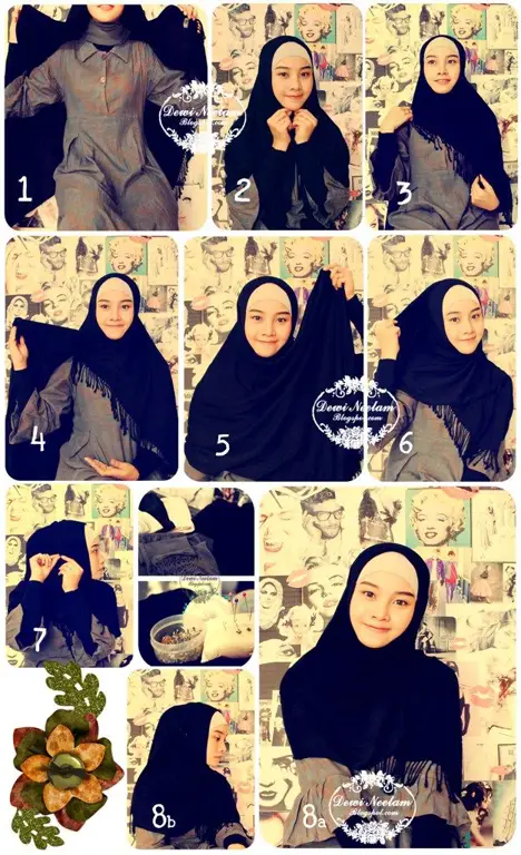 Contoh style baju hijab simple untuk sehari-hari