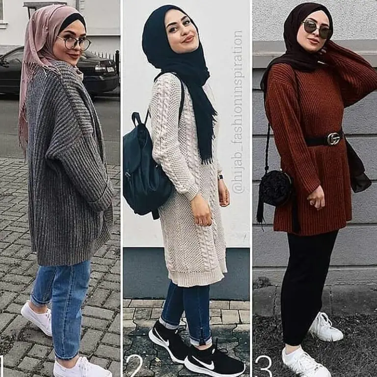 OOTD Sweater Hijab untuk Kuliah