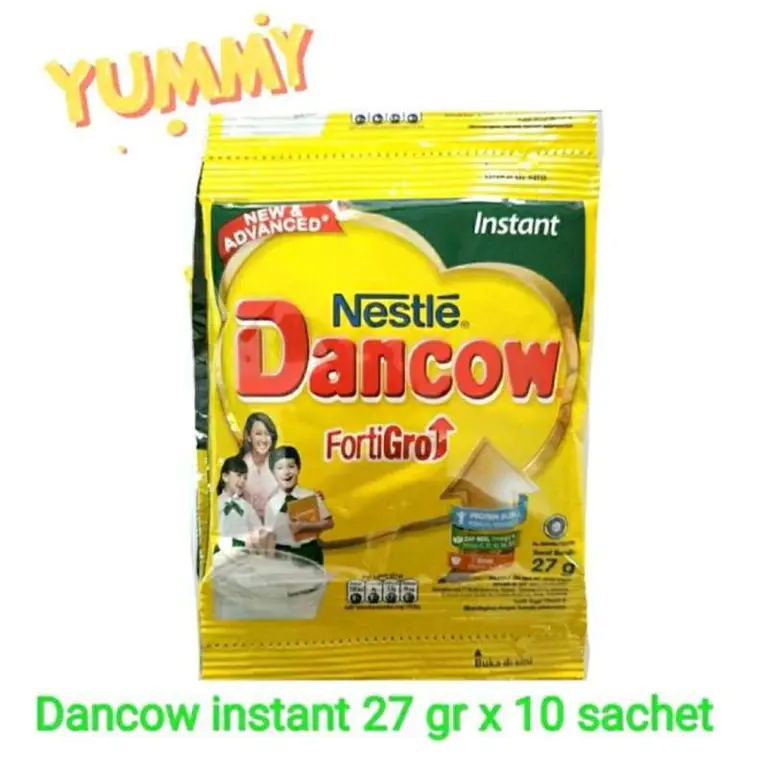 Berbagai varian rasa susu Dancow sachet