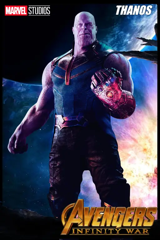 Gambar Thanos dalam film Avengers Infinity War