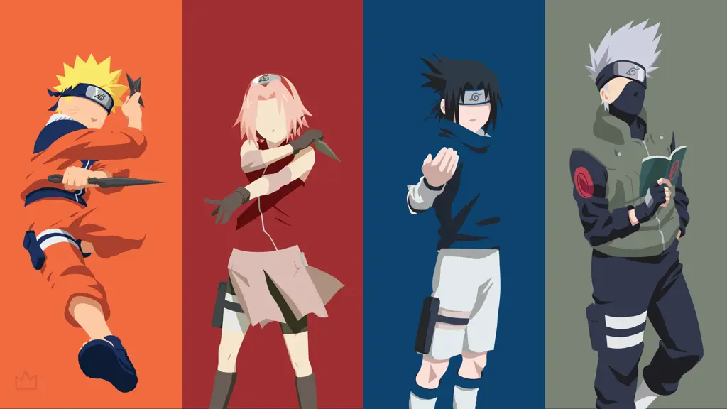 Gambar Tim 7 Naruto, Sasuke, Sakura, dan Kakashi