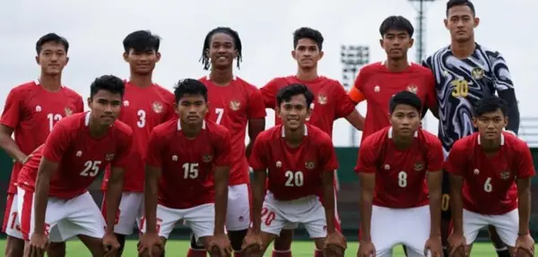 Timnas U19 Indonesia sedang berlatih