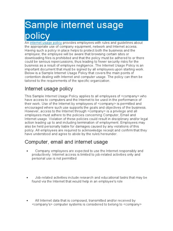 Penggunaan Internet yang Bertanggung Jawab