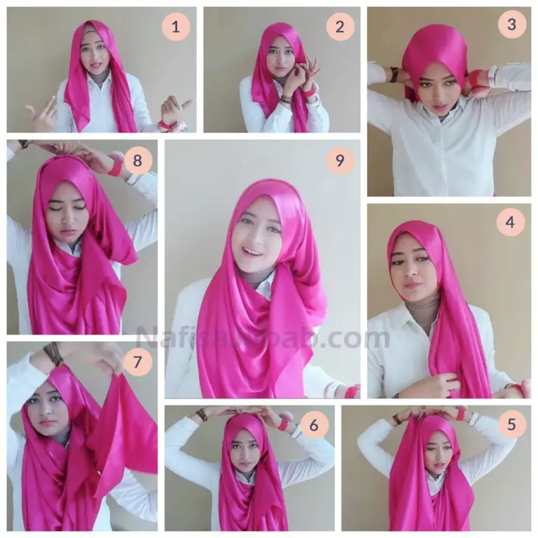 Tutorial hijab untuk kebaya jumputan