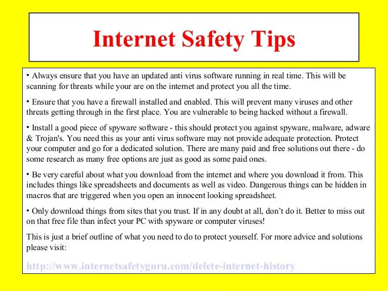 Gambar infografis berisi tips keamanan internet.