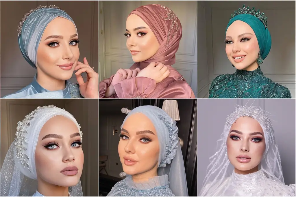 Riasan pengantin hijab modern simple