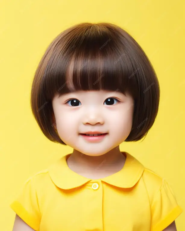 Mengedit foto bayi Korea