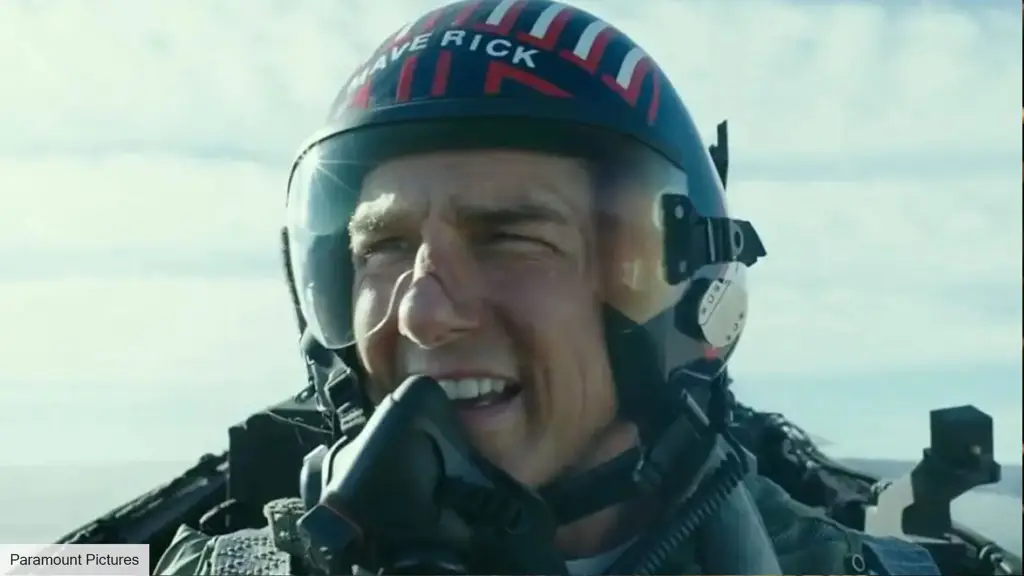 Tom Cruise sebagai Maverick dalam Top Gun: Maverick