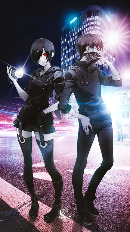 Gambar Touka Rinne dan Kaneki Ken bersama