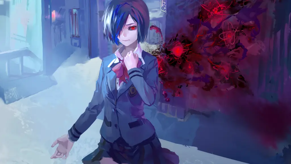 Gambar Touka Kirishima dari anime Tokyo Ghoul