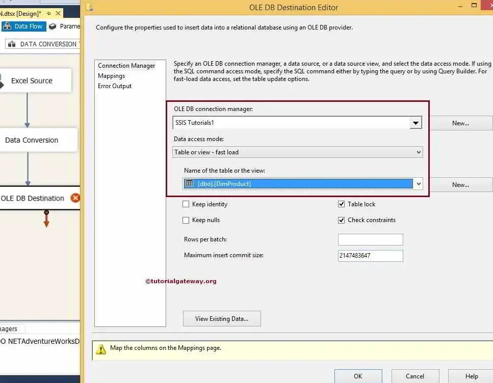 Gambar transformasi data di SSIS