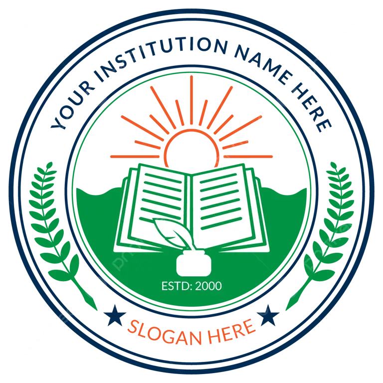 Desain logo sekolah modern