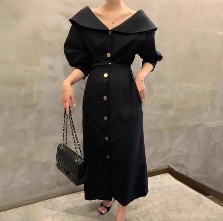 Model-model dress hitam elegan Korea yang sedang tren