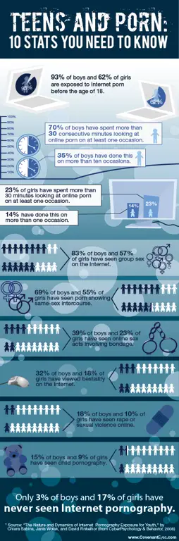 Grafik statistik tentang genre pornografi yang paling banyak ditonton.