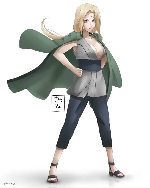 Gambar Tsunade sebagai Hokage Kelima Konoha