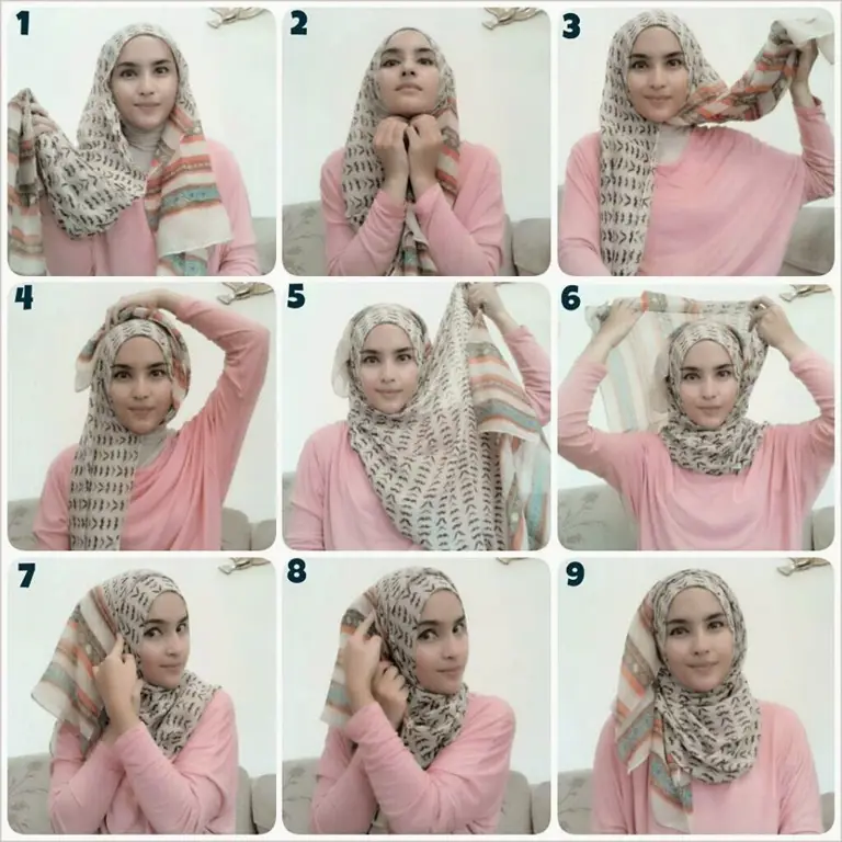 Tutorial memakai hijab instan kekinian dengan berbagai gaya