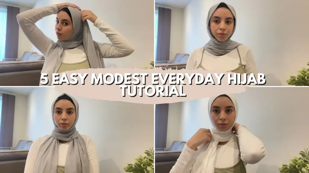 Foto tutorial langkah demi langkah memakai hijab