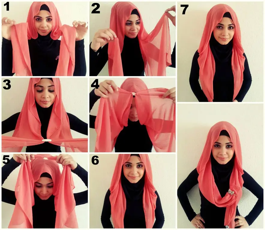 Gambar tutorial hijab dengan berbagai gaya