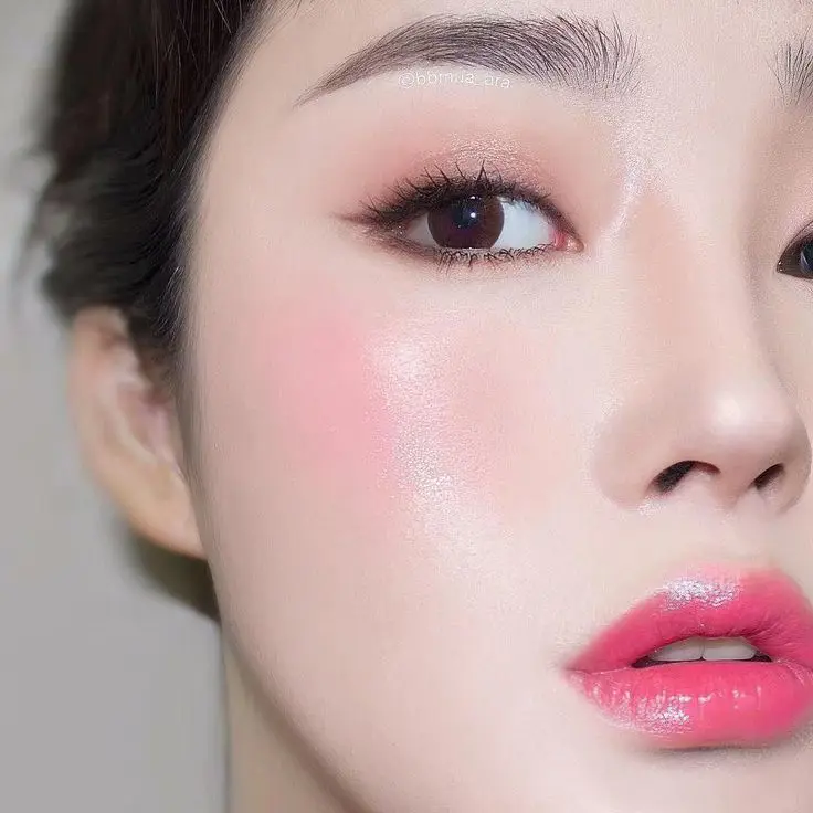 Contoh riasan makeup natural Korea