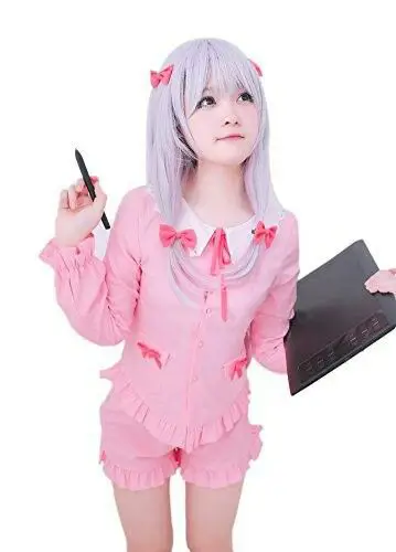 Gambar tutorial pembuatan kostum cosplay Sagiri Izumi.