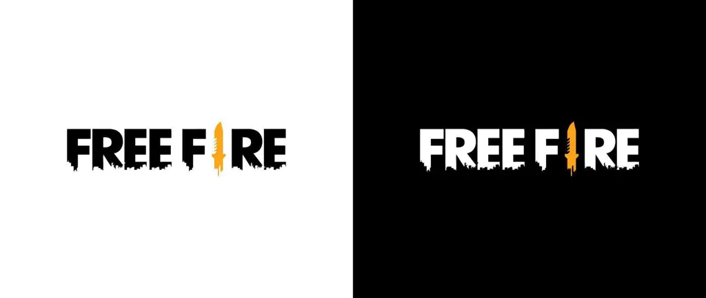 Logo Free Fire dengan pesan unduh yang aman