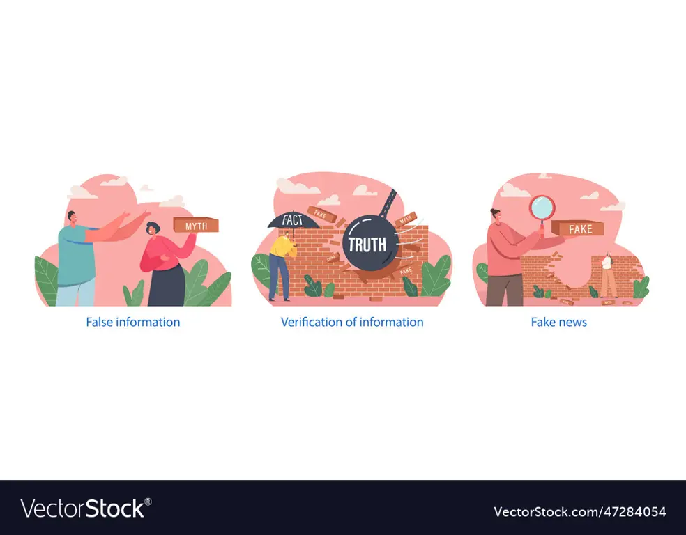 Gambar yang menunjukkan proses verifikasi informasi