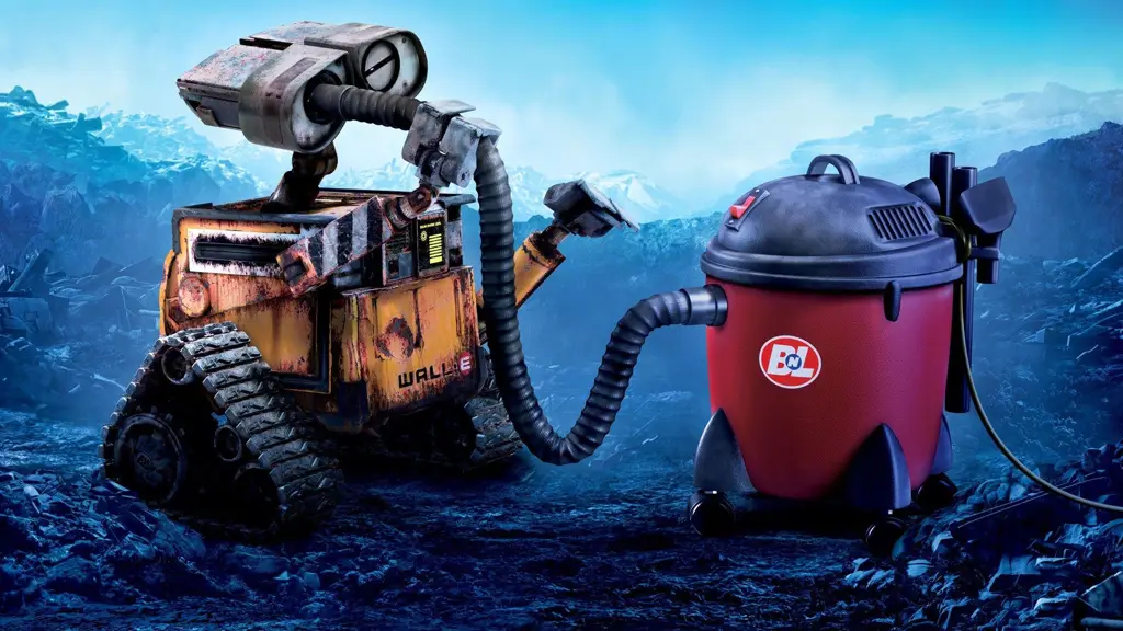 WALL-E sedang membersihkan sampah