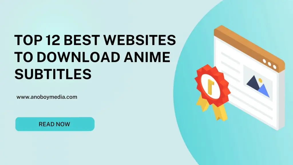 Contoh website download subtitle anime