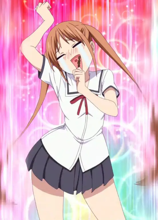 Gambar Yoshiko Hanabatake, karakter utama Aho Girl